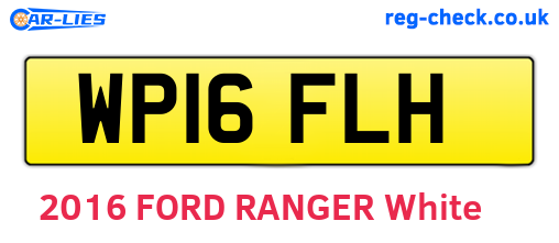 WP16FLH are the vehicle registration plates.