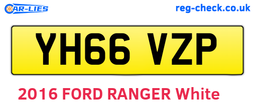 YH66VZP are the vehicle registration plates.