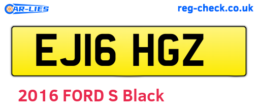 EJ16HGZ are the vehicle registration plates.