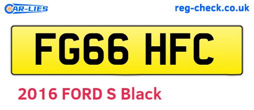 FG66HFC are the vehicle registration plates.