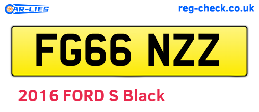 FG66NZZ are the vehicle registration plates.