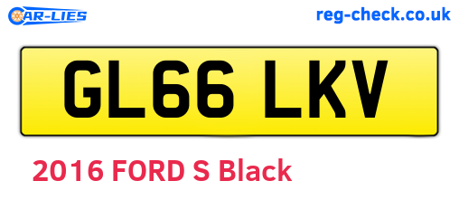 GL66LKV are the vehicle registration plates.