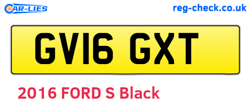 GV16GXT are the vehicle registration plates.