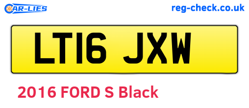 LT16JXW are the vehicle registration plates.