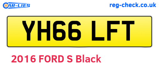YH66LFT are the vehicle registration plates.
