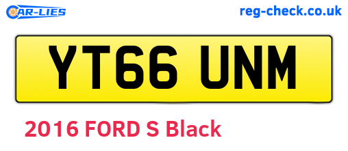 YT66UNM are the vehicle registration plates.