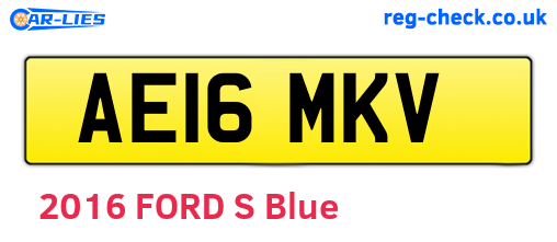 AE16MKV are the vehicle registration plates.