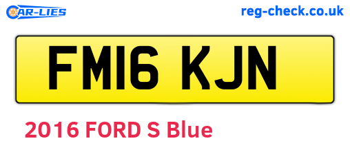 FM16KJN are the vehicle registration plates.