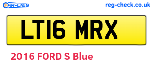 LT16MRX are the vehicle registration plates.