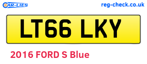 LT66LKY are the vehicle registration plates.