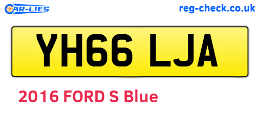 YH66LJA are the vehicle registration plates.