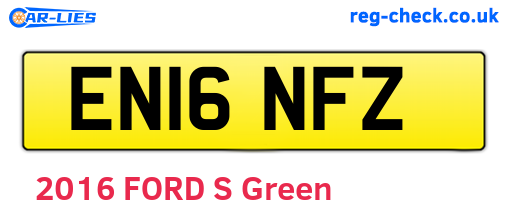 EN16NFZ are the vehicle registration plates.