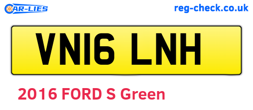 VN16LNH are the vehicle registration plates.