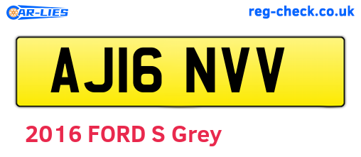 AJ16NVV are the vehicle registration plates.