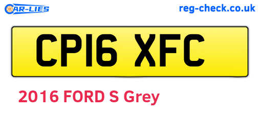 CP16XFC are the vehicle registration plates.
