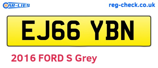 EJ66YBN are the vehicle registration plates.