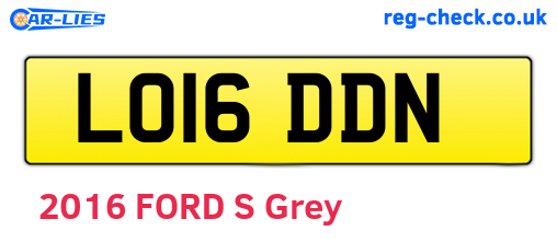 LO16DDN are the vehicle registration plates.