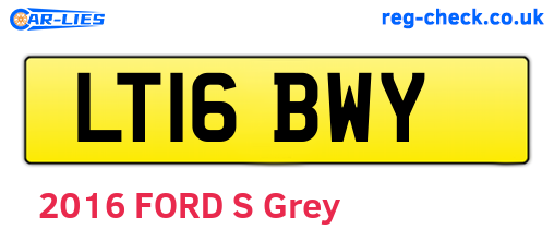 LT16BWY are the vehicle registration plates.