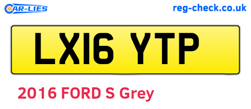 LX16YTP are the vehicle registration plates.