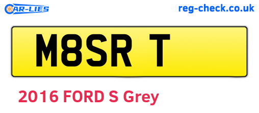 M8SRT are the vehicle registration plates.