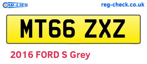 MT66ZXZ are the vehicle registration plates.