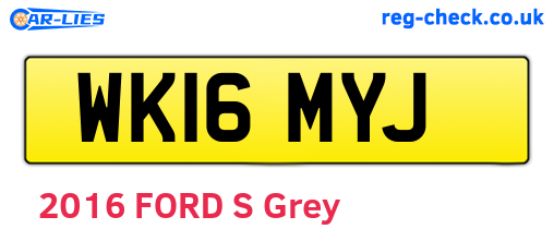 WK16MYJ are the vehicle registration plates.