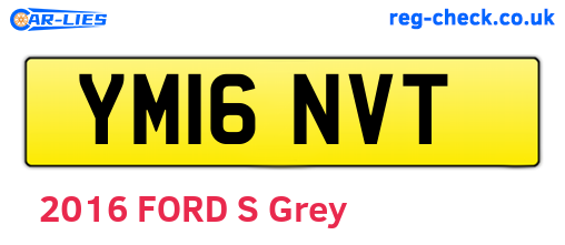 YM16NVT are the vehicle registration plates.