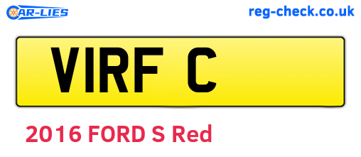 V1RFC are the vehicle registration plates.