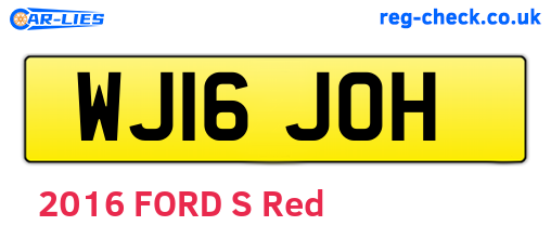WJ16JOH are the vehicle registration plates.