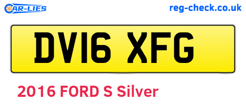 DV16XFG are the vehicle registration plates.