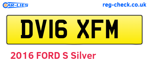 DV16XFM are the vehicle registration plates.