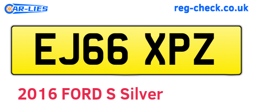 EJ66XPZ are the vehicle registration plates.