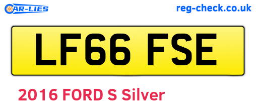 LF66FSE are the vehicle registration plates.