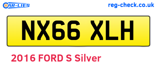 NX66XLH are the vehicle registration plates.