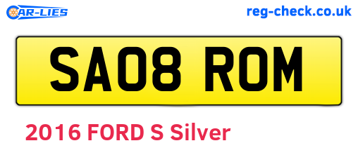 SA08ROM are the vehicle registration plates.