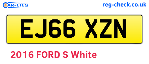 EJ66XZN are the vehicle registration plates.