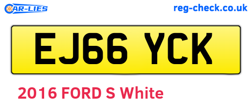 EJ66YCK are the vehicle registration plates.