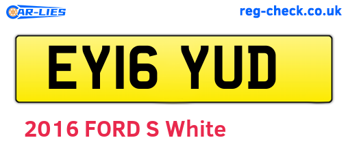 EY16YUD are the vehicle registration plates.
