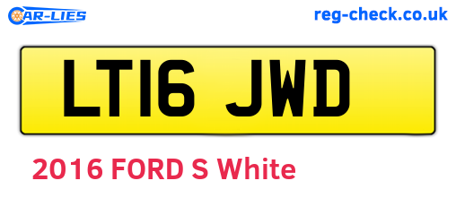 LT16JWD are the vehicle registration plates.