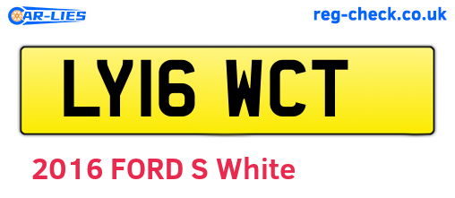 LY16WCT are the vehicle registration plates.