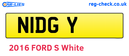 N1DGY are the vehicle registration plates.