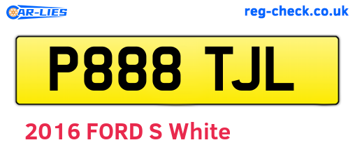 P888TJL are the vehicle registration plates.
