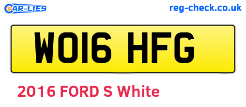 WO16HFG are the vehicle registration plates.