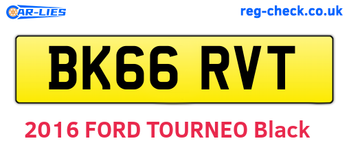 BK66RVT are the vehicle registration plates.