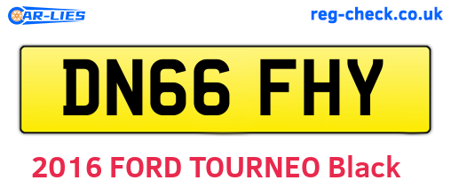 DN66FHY are the vehicle registration plates.
