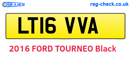 LT16VVA are the vehicle registration plates.