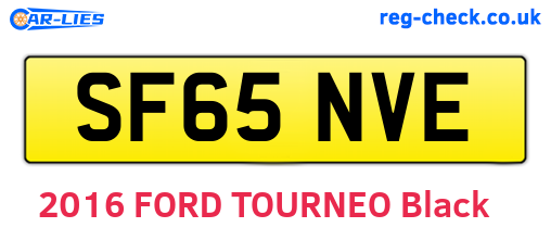 SF65NVE are the vehicle registration plates.