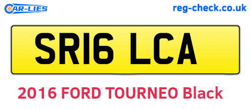 SR16LCA are the vehicle registration plates.