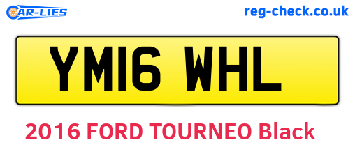 YM16WHL are the vehicle registration plates.