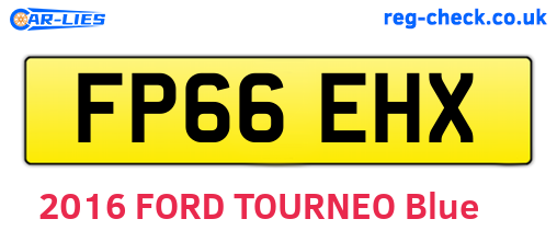 FP66EHX are the vehicle registration plates.